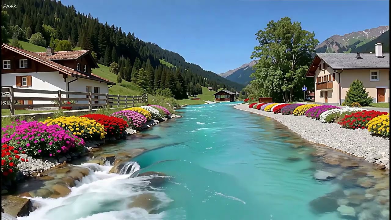 Отдохните и расслабьтесь под пение птиц и звуки реки в сельской местности.