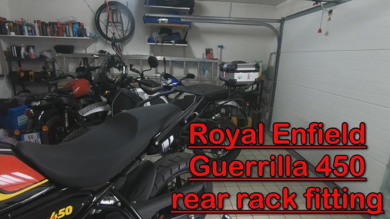 #royalenfieldguerrilla450  fitting a rear luggage rack
