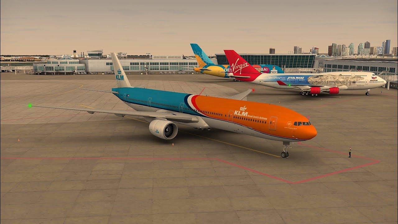 San Diego Airport KLM | World of Airports | Gameplay | Plane Spotting