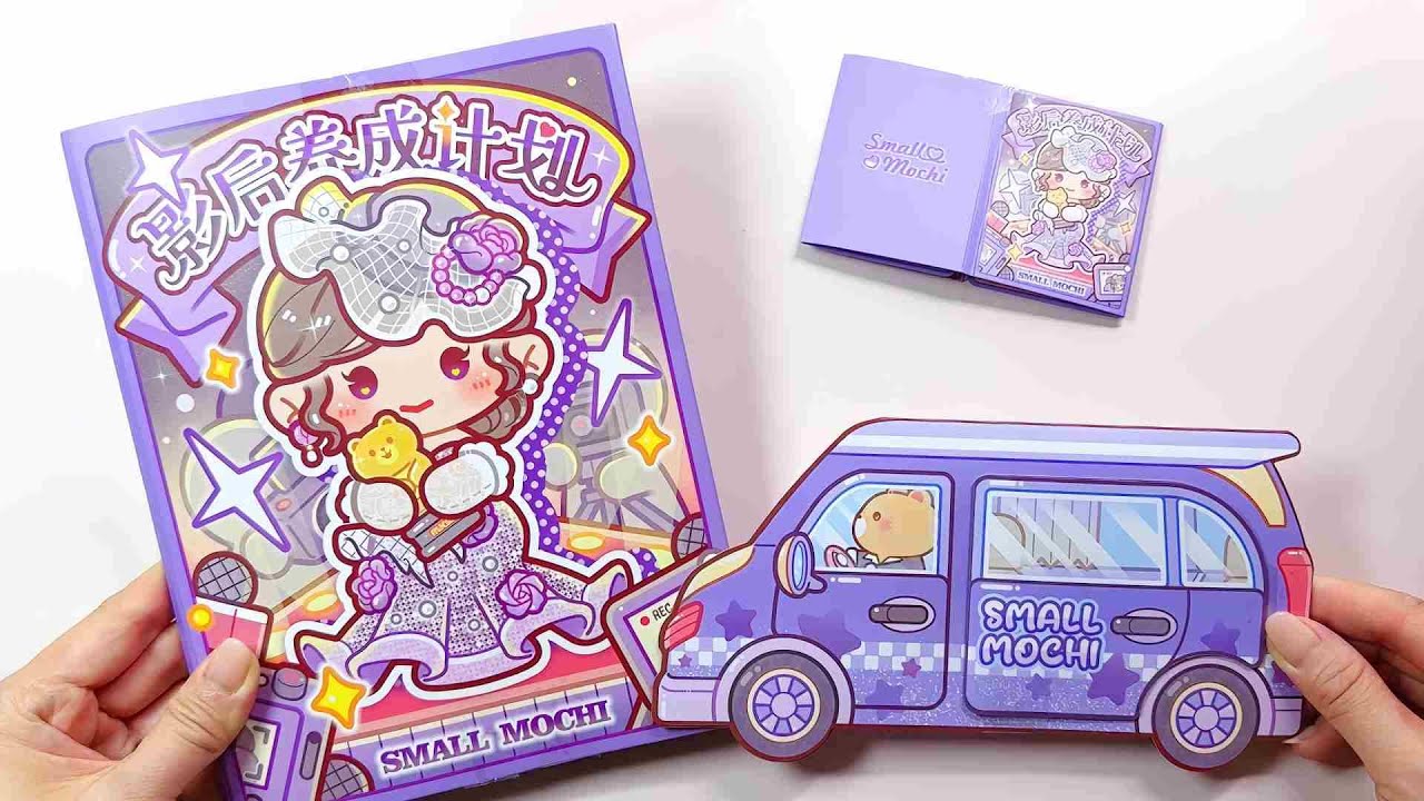 ✨paperdiy✨Little Mochi Idol Jelly Stickers Quiet Book #diy #art #handmade #paperdiy