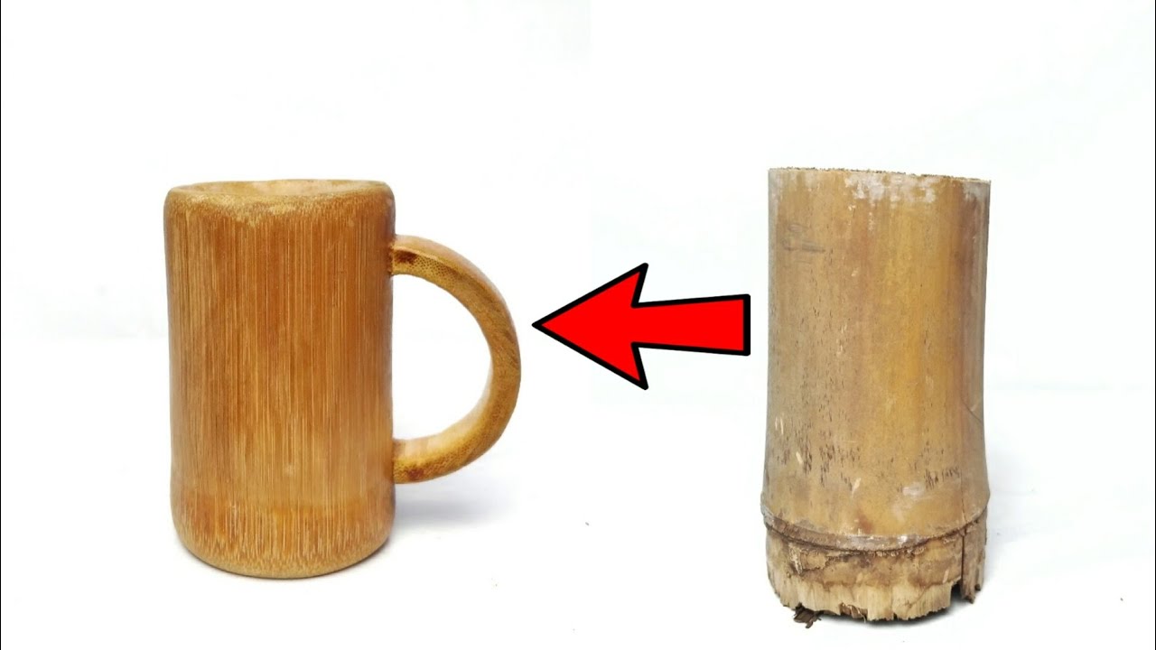 Cara membuat Gelas dari Bambu