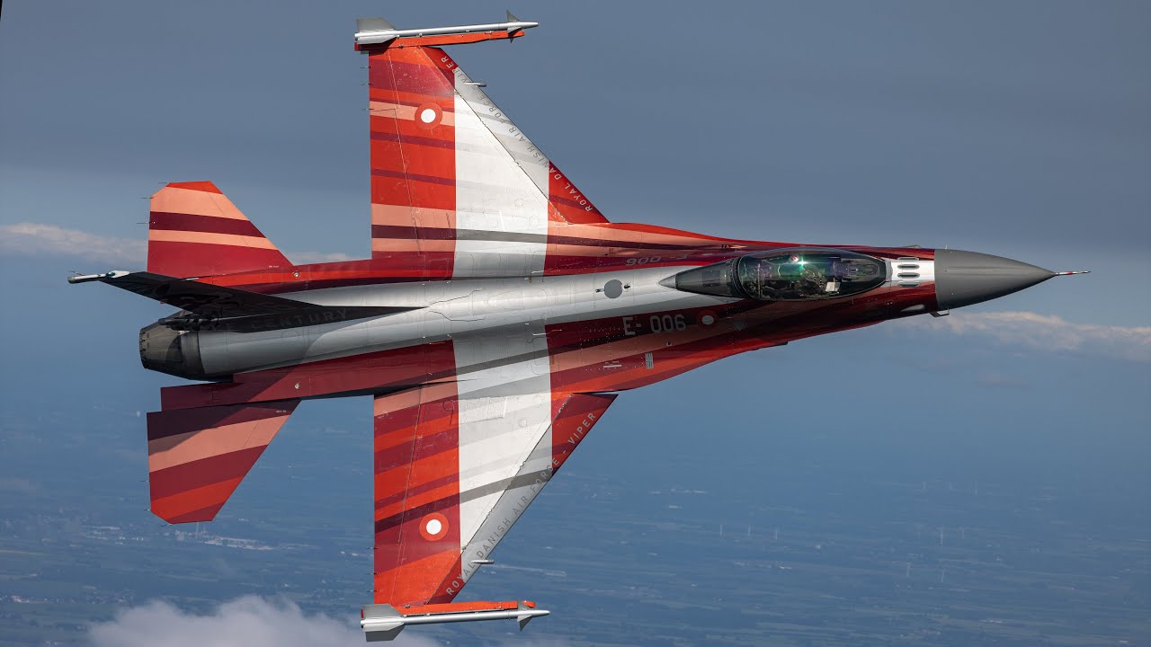 Danish F-16 Solo Display || RIAT 2025