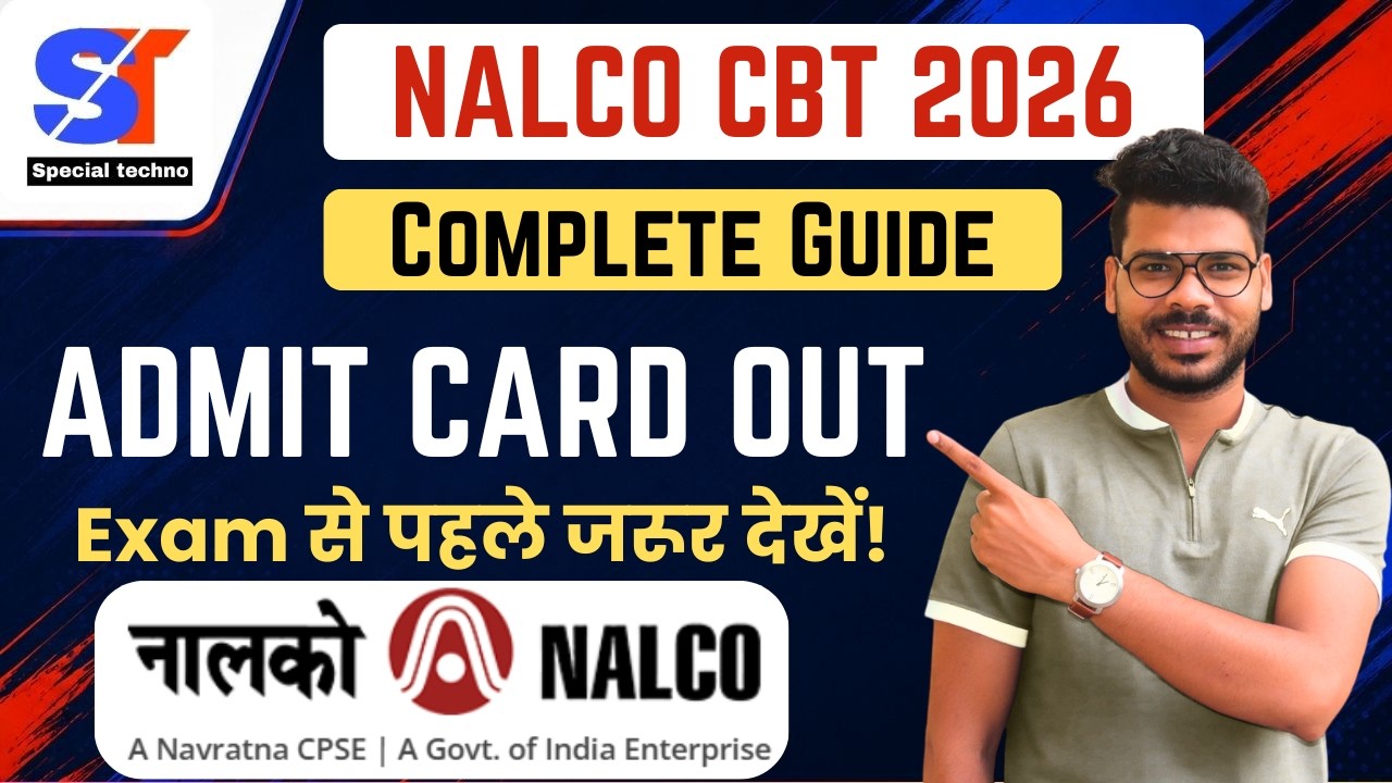 NALCO CBT 2026 Admit Card Out | Complete Exam Guide | Exam Pattern, Rules & Instructions.