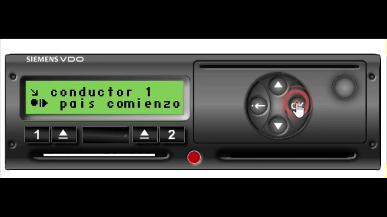 Abrir y Cerrar Jornada  TACOGRAFO  Sin Sacar Tarjeta SIEMENS VDO