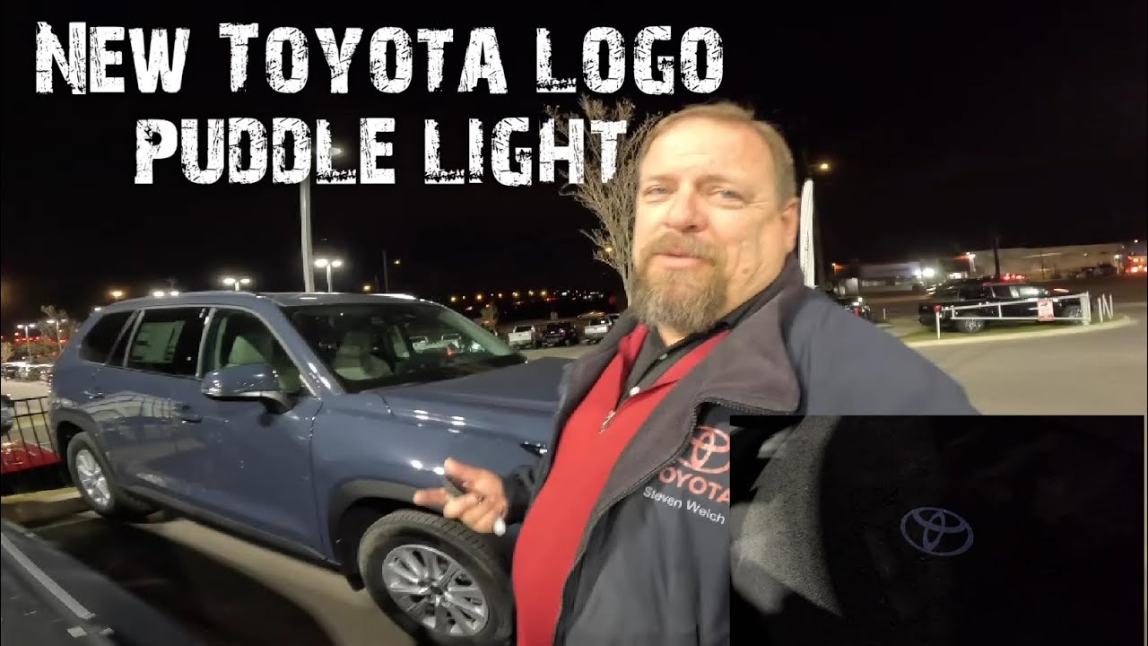 New illuminated Toyota logo puddle light