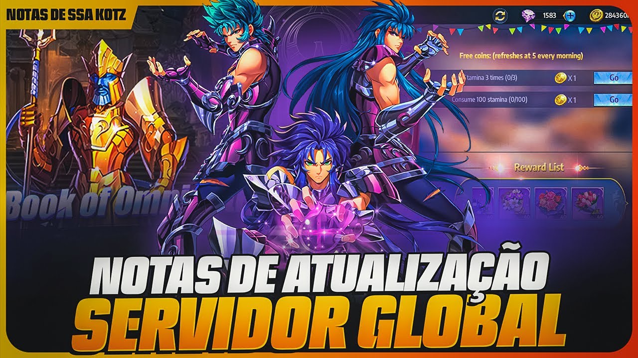 ✍🏻 NOTAS DE ATUALIZA&Ccedil;&Atilde;O SERVIDOR GLOBAL - VAI TER MUITA GENTE IRRITADA COM O EVENTO QUE VAZOU! ✍🏻