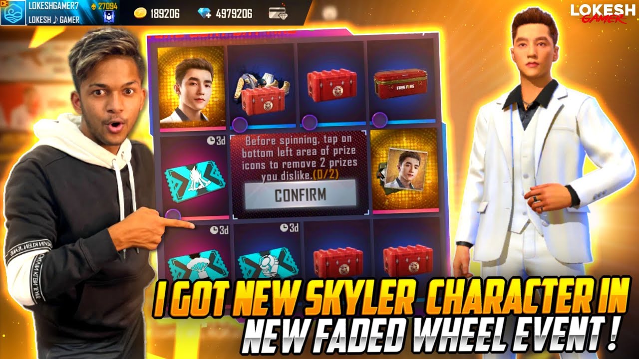 I Got New Skyler Superstar Character 😱😱😱 Bye bye Chrono New Skyler Hacking Skill Garena Free Fire