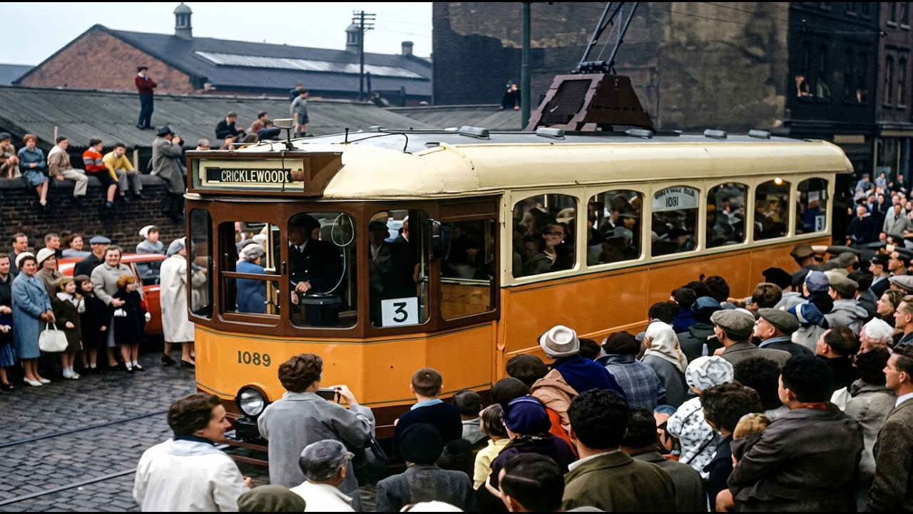 Glasgow's last tram procession