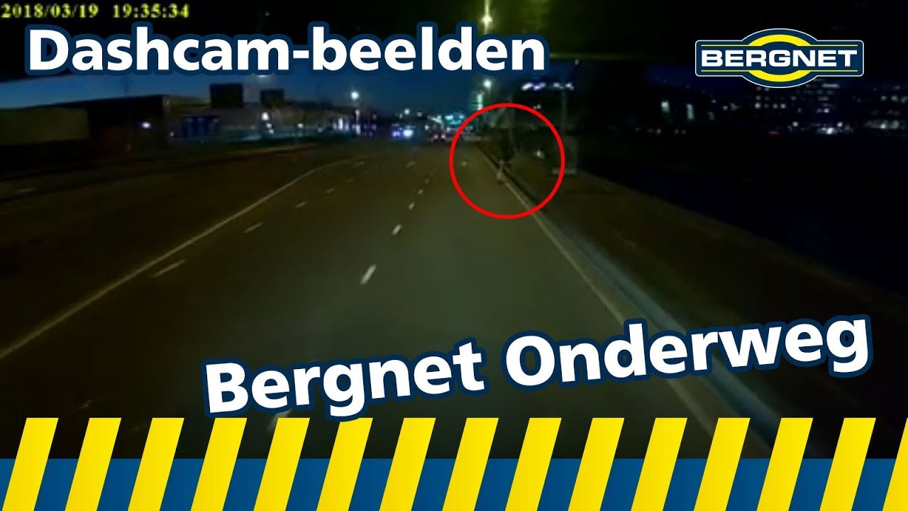 Voetganger ziet bergingsauto over het hoofd - Bergnet Onderweg