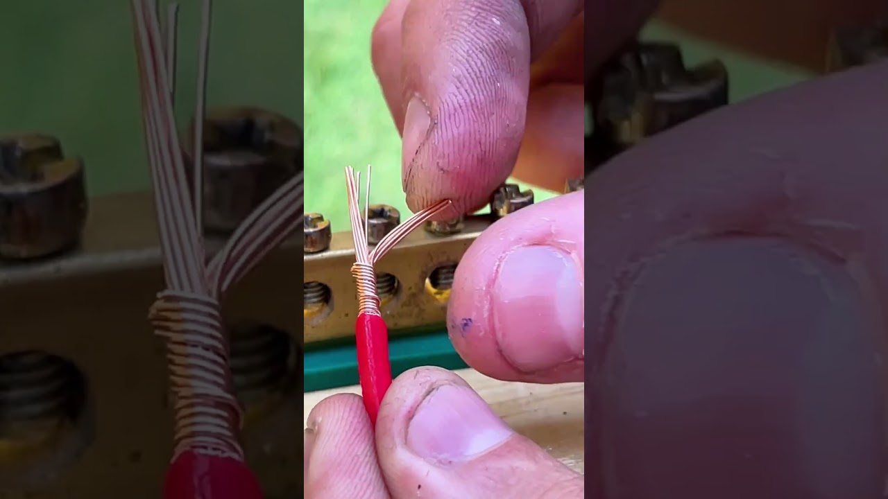 Apenas profissionais fazem desse modo #eletricista #eletrica #emenda #brasildiy