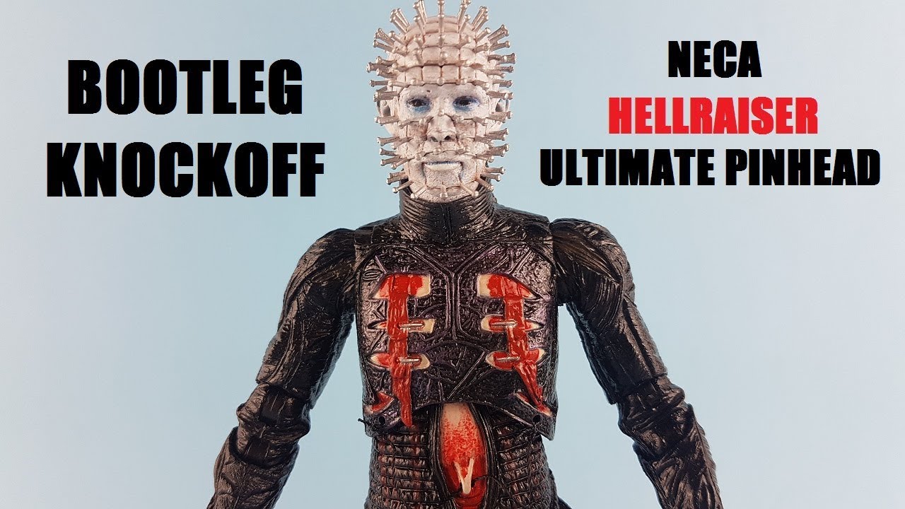 Knockoff Hellraiser Ultimate Pinhead neca action figure unboxing /review bootleg