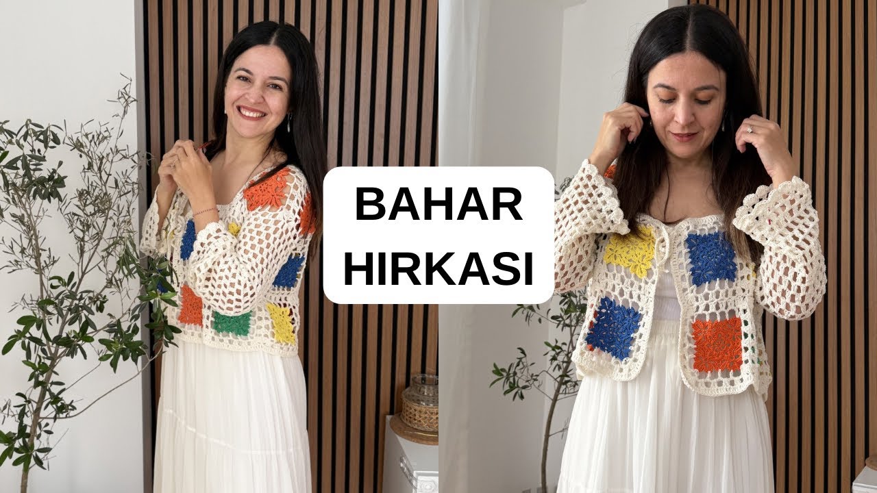 ВЕСЕЛЫЕ ЯРКОСТИ 🧡 МЫ ВЯЖЕМ ВЕСЕННИЙ КАРДИГАН 🧶 #вязаниекрючком