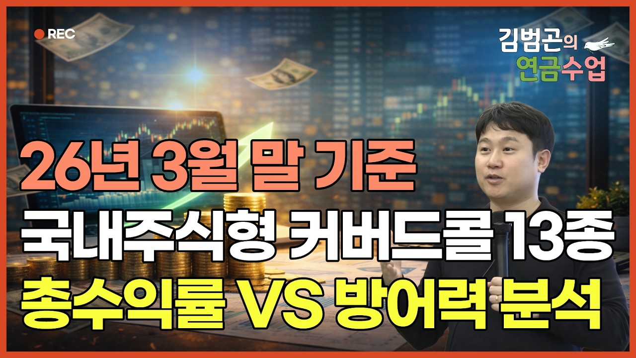 [26년 3월] 국내상장 월배당 ETF 13개 전수조사! 하락장에서 배당 챙기고 원금 지킨 '방어력 甲' 종목은? (국내주식형 커버드콜)