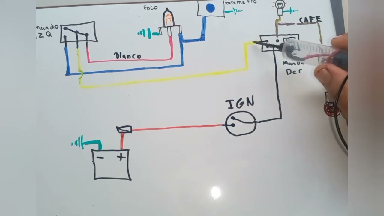 sistema de luces de la motocicleta (diagrama,explicacion y fallas)