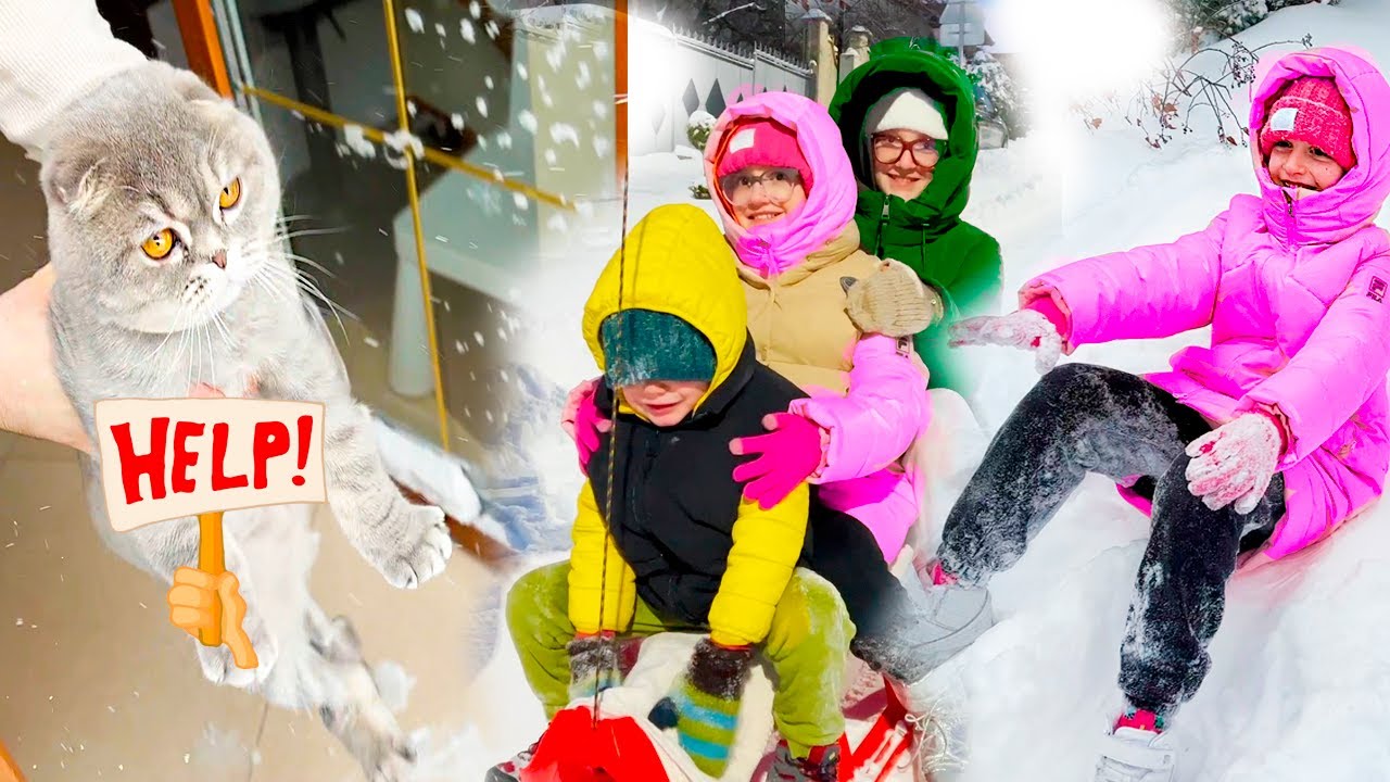 🏂🏻 Cu SĂNIUȚA prin TROIENE 🌨️ Prima ZĂPADĂ anul acesta ☃️