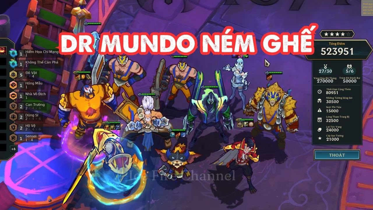 Build DR MUNDO N&Eacute;M GHẾ kết hợp tr&aacute;i thức tỉnh HIỂM HỌA CH&Iacute; MẠNG | THỬ TH&Aacute;CH G&Agrave; M&Aacute;Y - M&ugrave;a 15 TFT