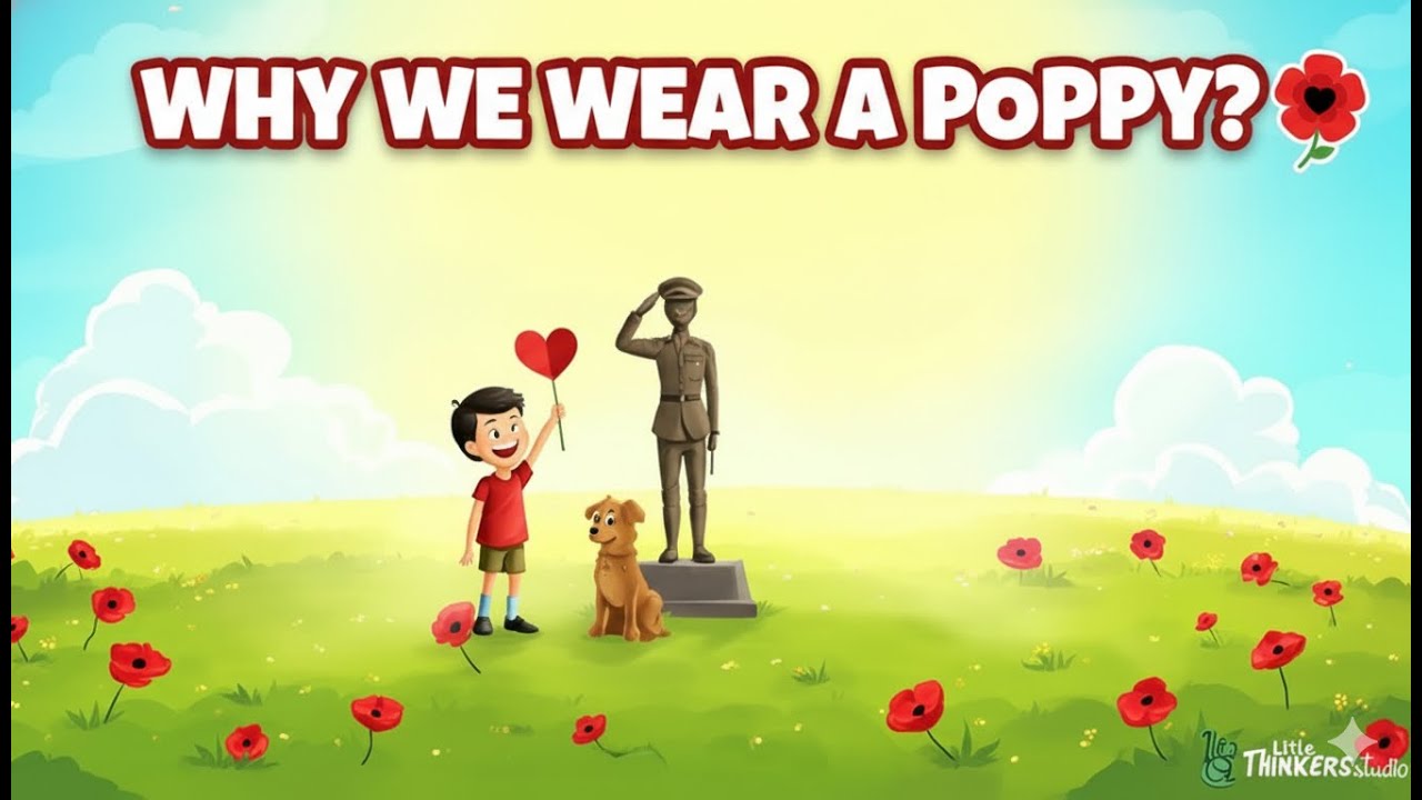 One Red Poppy 🌺 A Gentle Remembrance Day Song