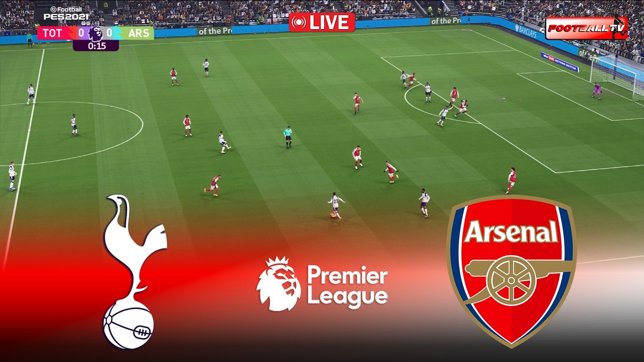 🔴LIVE : Tottenham vs Arsenal - English Premier League 2025/26 | Pes 21 Gameplay Simulation