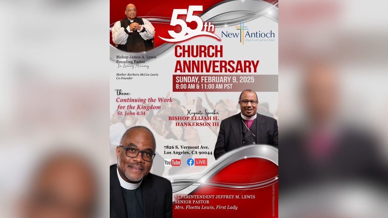 55th Church Anniversary | Bishop Elijah Hankerson | 11 AM Service