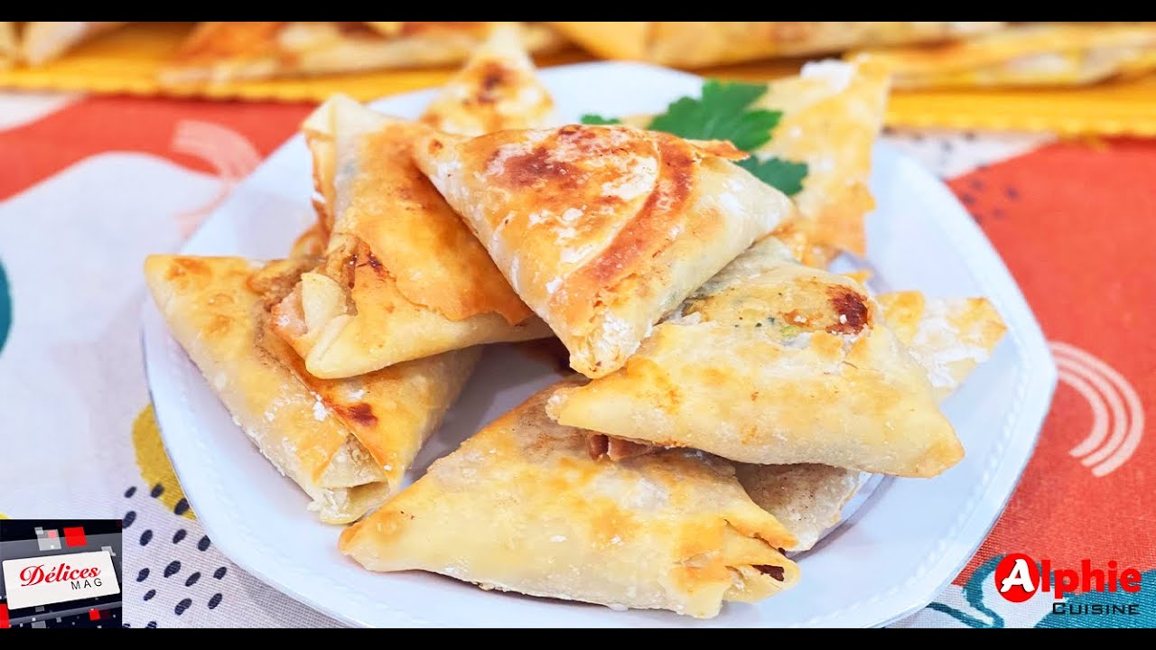 Samoussas bou ame niary farces Poulet crémeux akk Viande Hachée au Fromage - Ndogou Alphie Cuisine
