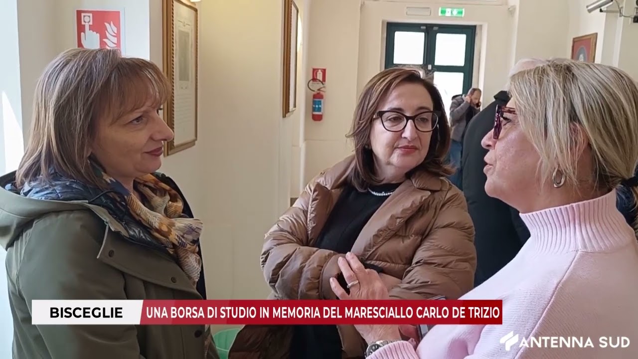 20 MARZO 2026 - BISCEGLIE: UNA BORSA DI STUDIO IN MEMORIA DEL MARESCIALLO CARLO DE TRIZIO