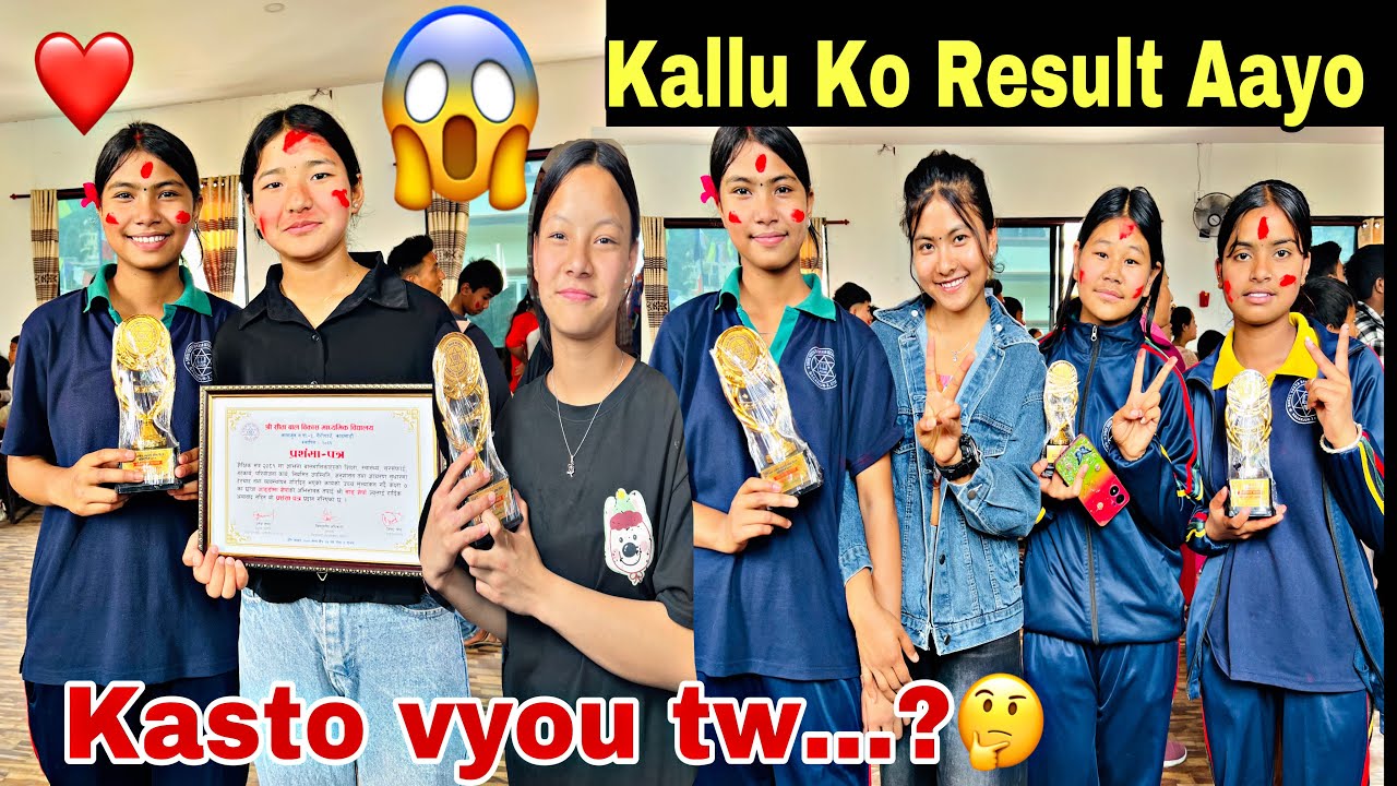 KALLU KO RESULT KASTO VYOU TW…?😱||Sanjana❤️Tharu||vlog🥀