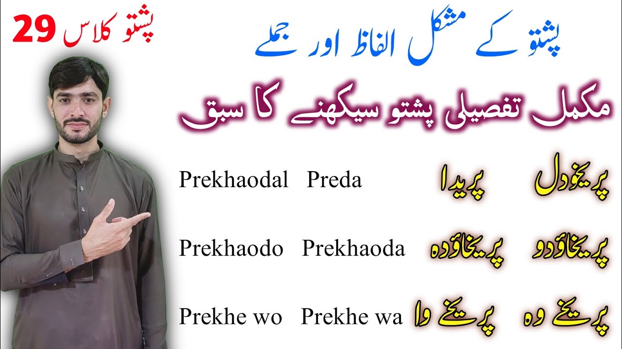 #Class29 | Improve Your Pashto Language Conversation | Learn Full Pashto Language | Aissko Pushto