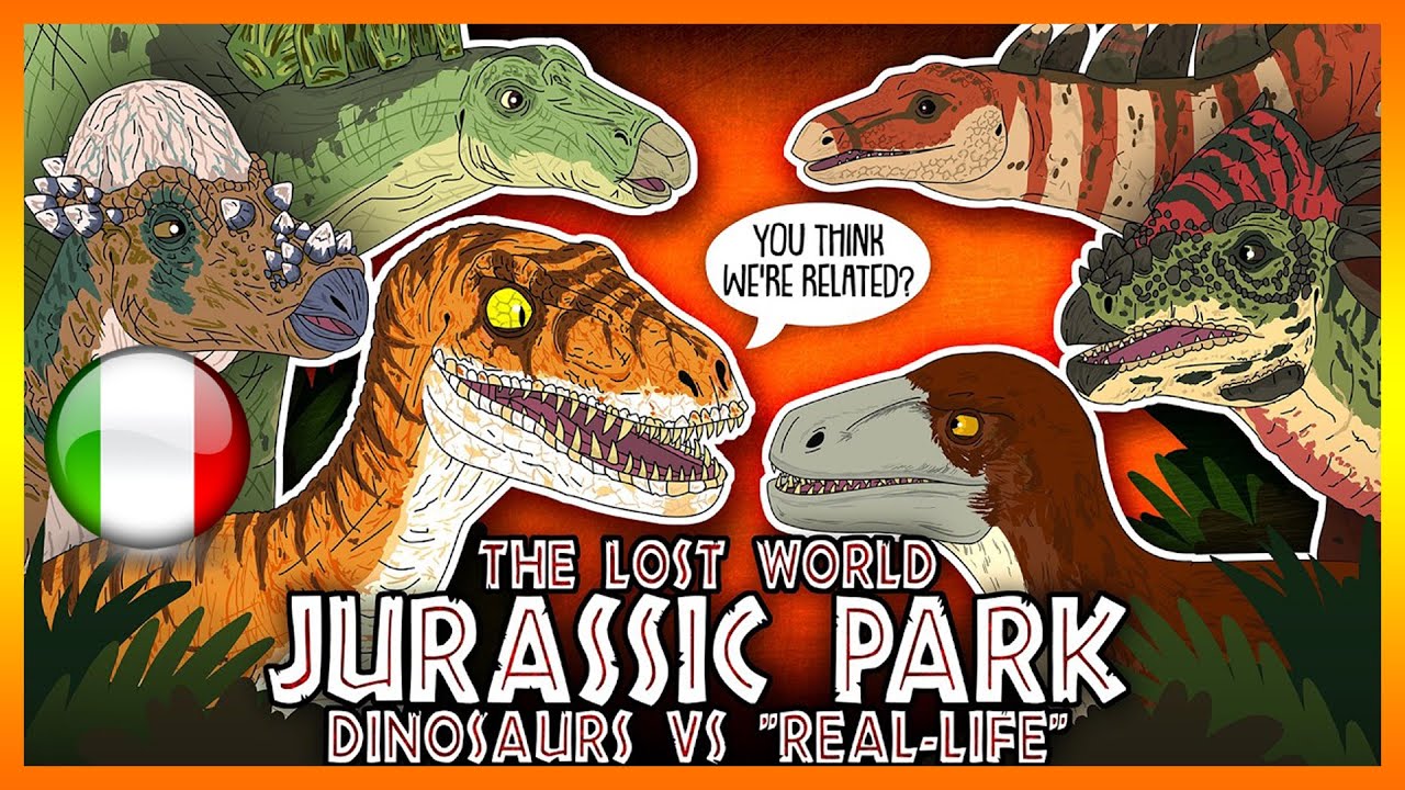 I dinosauri de Il mondo perduto - JURASSIC PARK rispetto a quelli REALI | TELL IT ANIMATED ITA