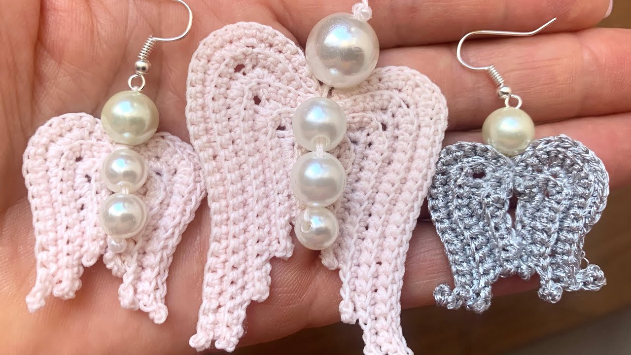 Îngeraș crosetat rapid cu perle #lucrariCrăciunărești #crochet #creative #mmihacrochet