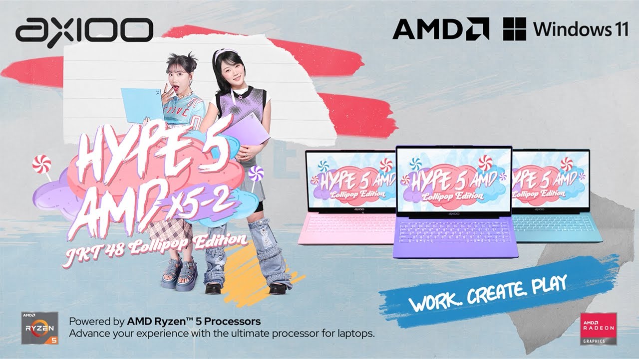 Axioo Hype 5 AMD X5-2 Lollipop Edition | Lebih Hype, Lebih Berwarna!