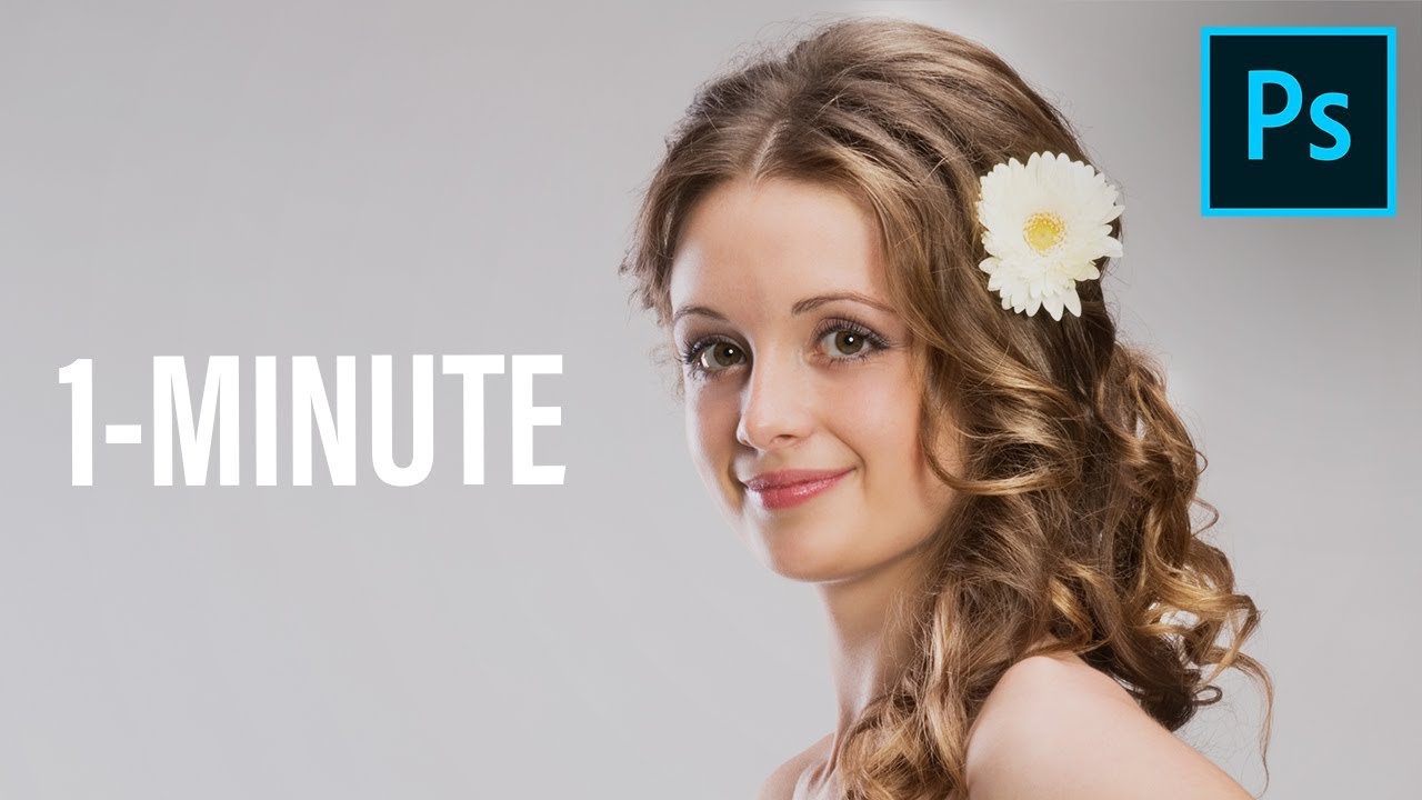 1-Minute Photoshop - Add Shine and Depth to Hair