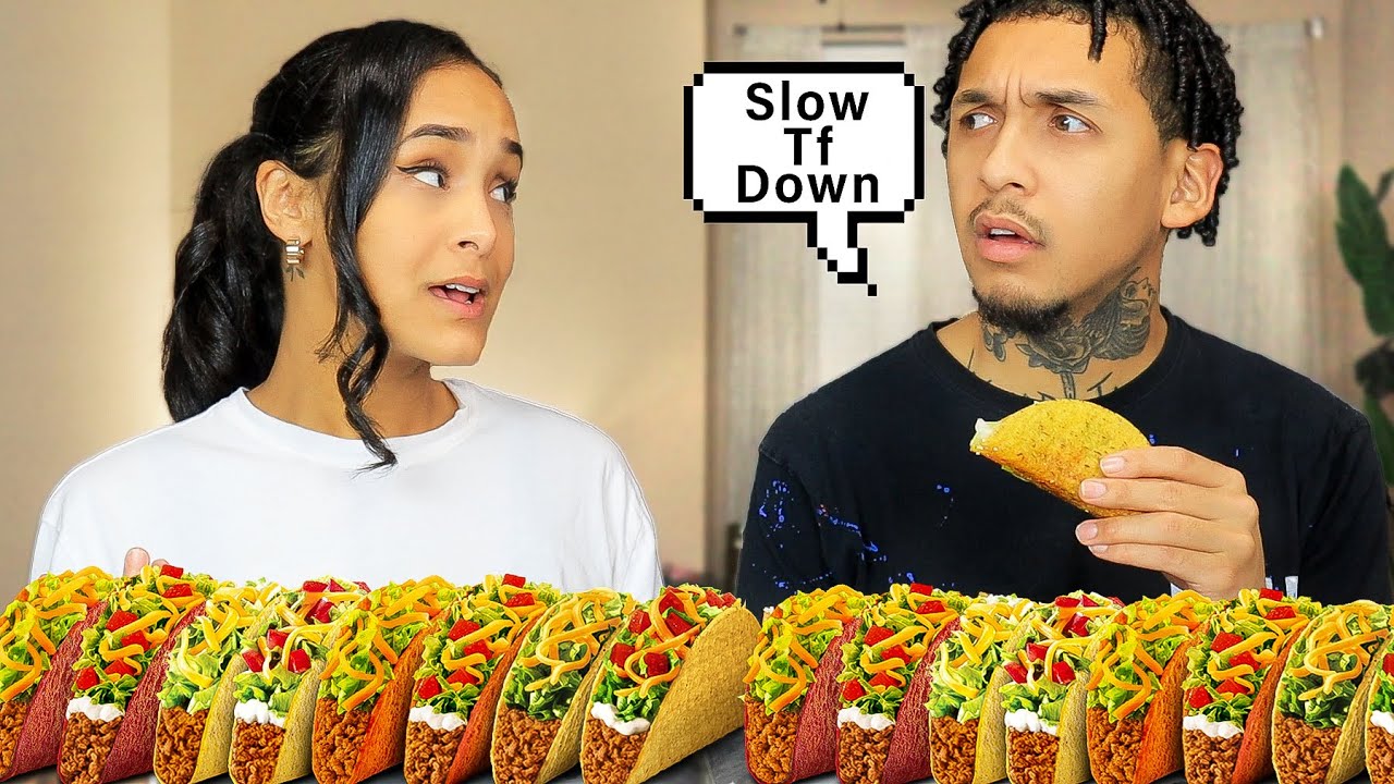 TALKING VERY FAST THE ENTIRE VIDEO MUKBANG PRANK