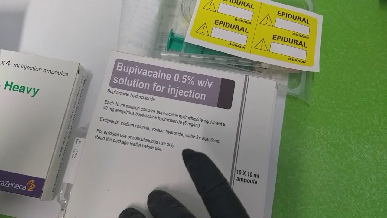 ال spinal vs epidural set وال Marcaine و انواعه
