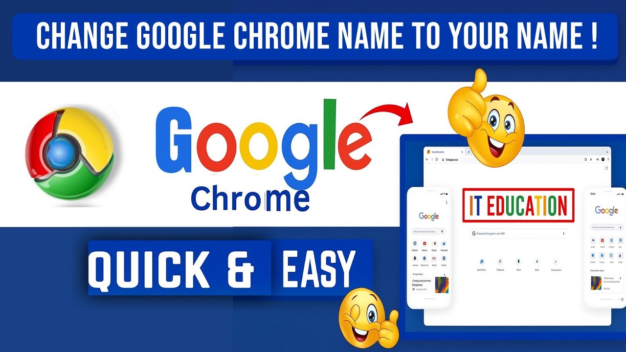 Rename Google Chrome to YOUR Name – Easy & Fun Trick | My Doodle Extension|