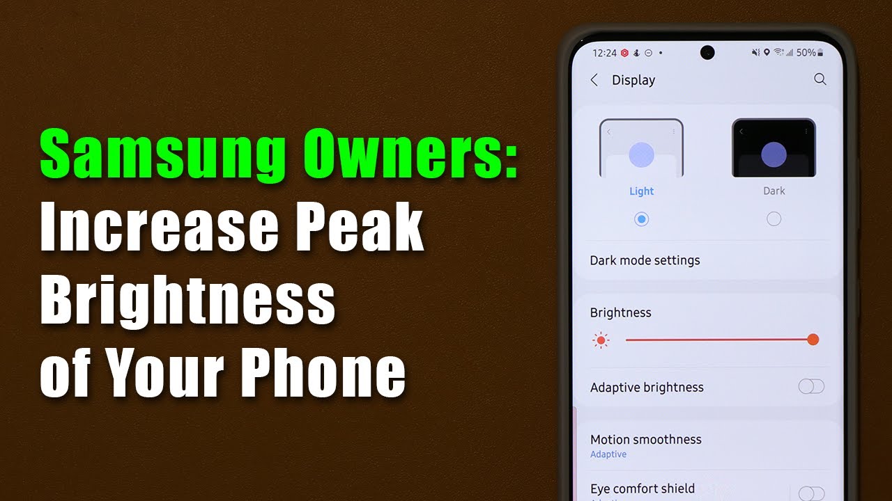 Увеличьте максимальную яркость дисплея на любом смартфоне Samsung Galaxy с помощью скрытого датчика