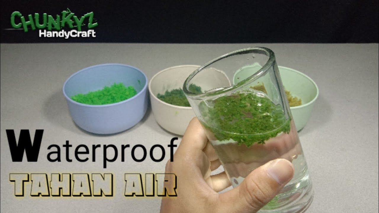 How to Make Clump Foliage (Waterproof) for dioramas | Cara Membuat Serbuk Daun Miniatur (tahan air)