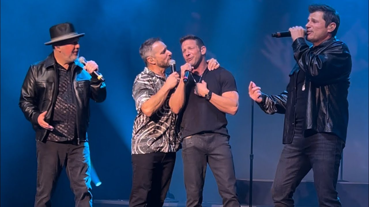 98 Degrees sings *NSYNC’s “Tearin’ Up My Heart” in Concert - Bergen PAC - NJ 9/19/23