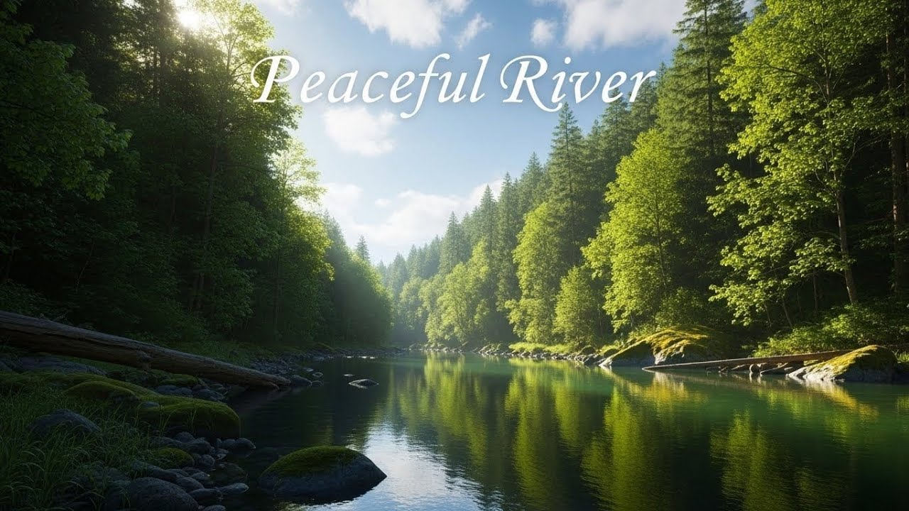 Flowing River Water 🌊 Gentle Stream Sound for Sleep, Focus, and Relaxation #298