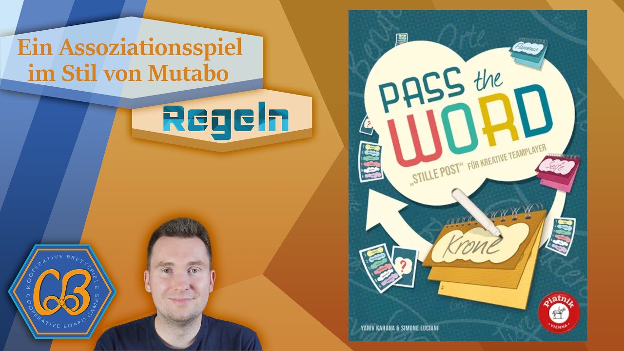 Pass the Word - Das gar nicht so einfache Assoziationsspiel von Piatnik vorgestellt - Regeln in 4K