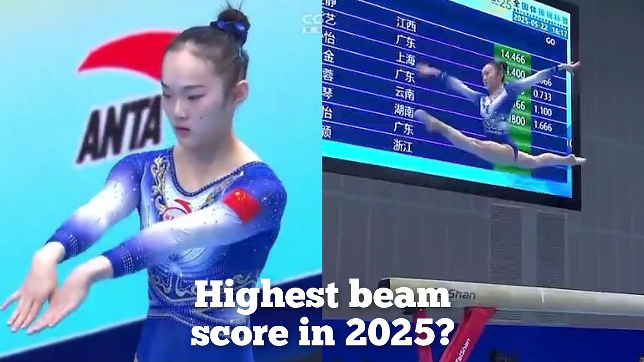 Zhou Yaqin - GOLD 🥇 - HUGE 15,100 Beam - 2025 Chinese Championships 2025