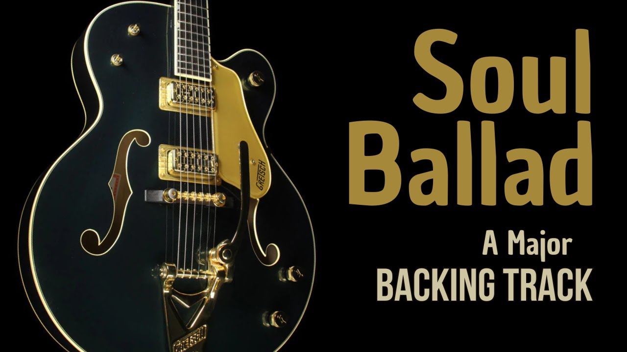 Soul Ballad Jazz BACKING TRACK in A - 50 bpm