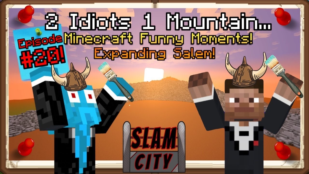 2 Idiots 1 Mountain... Расширяю мир Minecraft моего детства! | Slam City