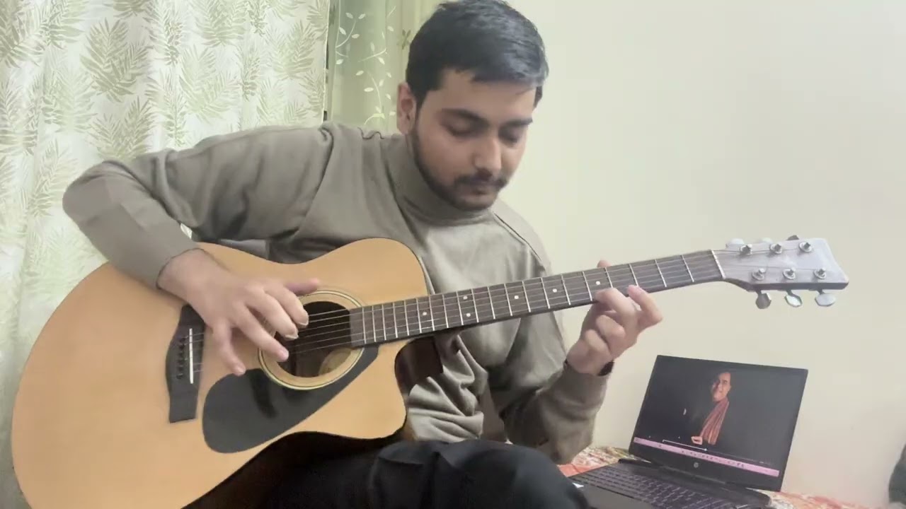 𝐊𝐚𝐥 𝐂𝐡𝐚𝐮𝐝𝐯𝐢𝐧 𝐊𝐢 𝐑𝐚𝐚𝐭 𝐓𝐡𝐢  Guitar instrumental cover by Divyansh Singh Panwar  HBD@JagjitSinghTribute