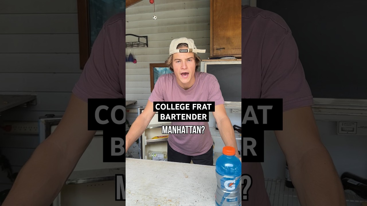 i&rsquo;ll have room temperature sprite with vodka #collegelife #fratparty #bartender #college