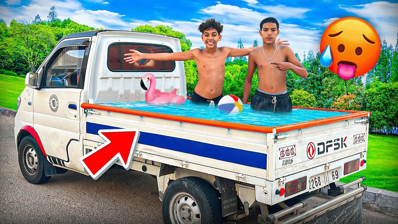 حولنا سيارة الى المسبح المجنون 🚗🥶 وقعنا فأكبر موصيبة 💔😭