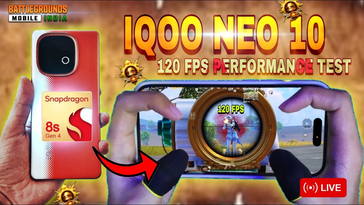 IQOO NEO 10 120 FPS BGMI TEST |  PERFORMANCE TEST AFTER 3 MONTH  120 FPS  Duckett Gaming