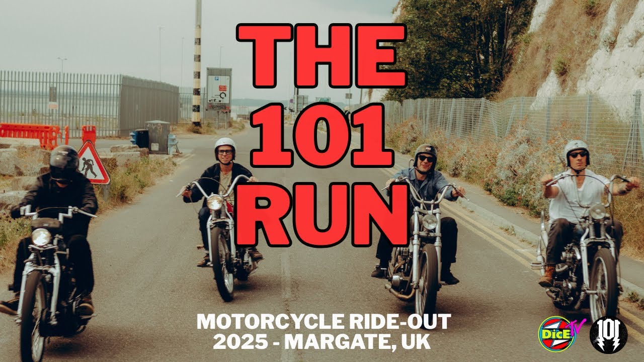 The 101 Run - Custom & Vintage Motorcycle Ride-out | Margate, UK #DicEtv