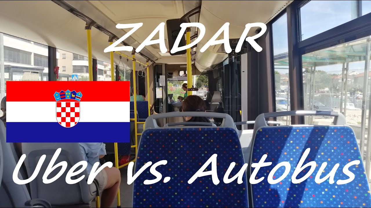 Uber vs. autobus, czyli komunikacja miejska w Zadarze w Chorwacji. Zadar Public Transport vs. Uber.