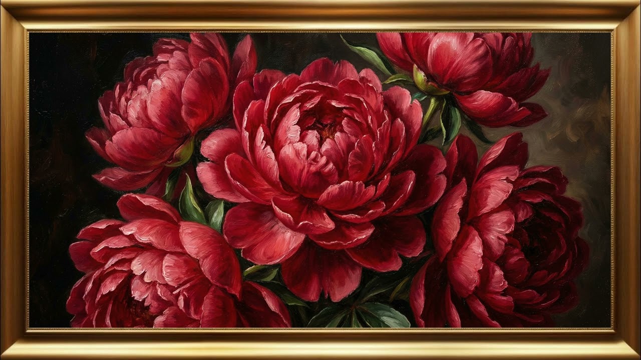 Luxury Fireplace Museum Style Oil Painting | TV Art Screensaver for Home Decor | 10 HOUR 4K