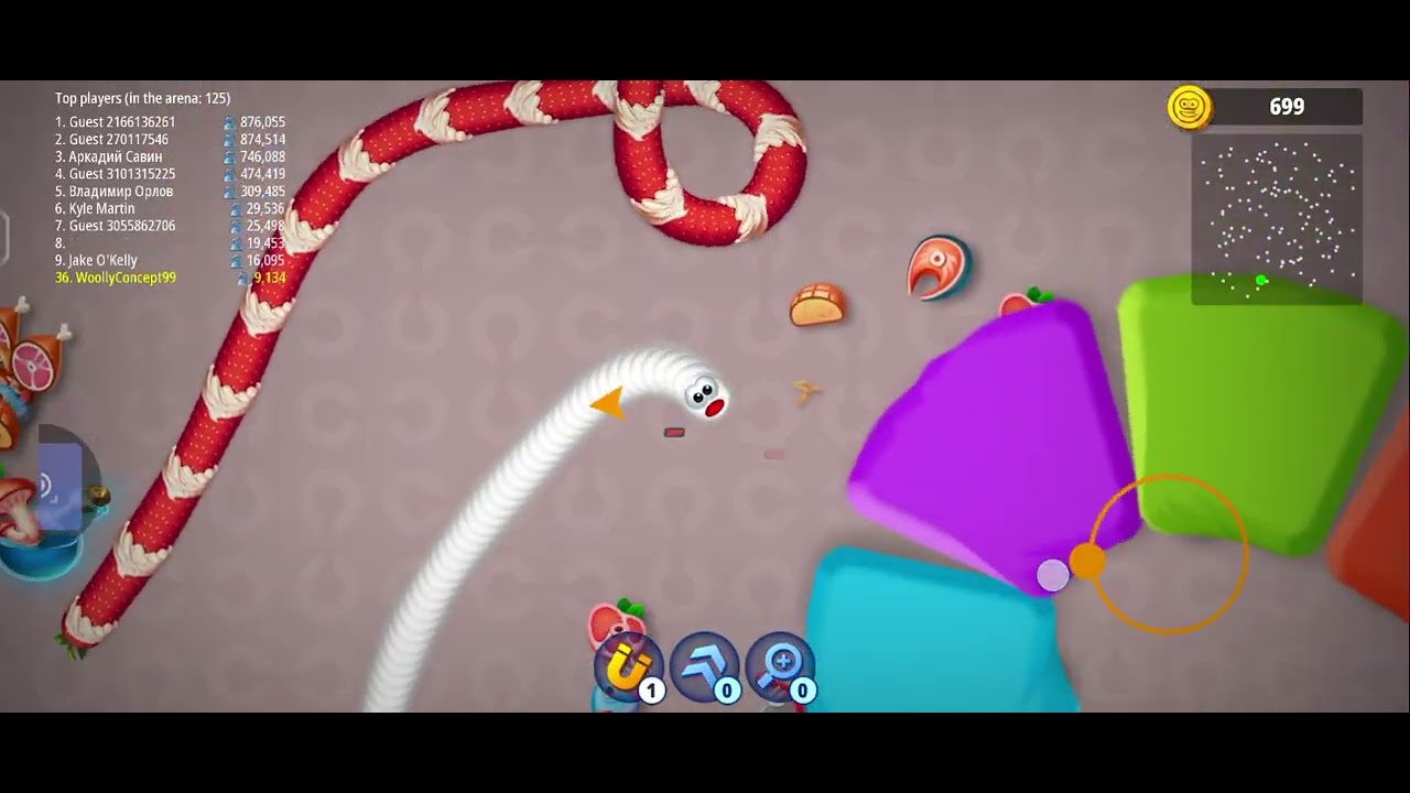 New Worms zone new gaming first my voice gaming white snake video #wormszone #gaming #youtube #video